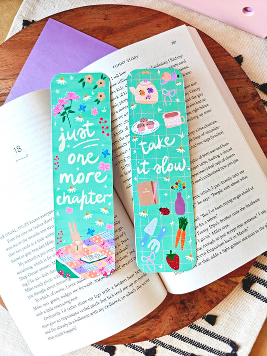 Spring Meadow Just One More Chapter Bookmark Set Or Individual