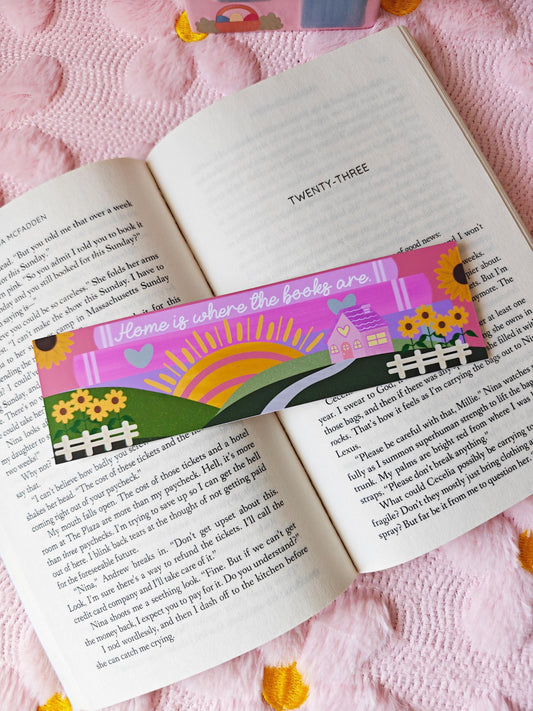 Sunflower Meadow Bookmark | Cottagecore Gift for Book Lovers