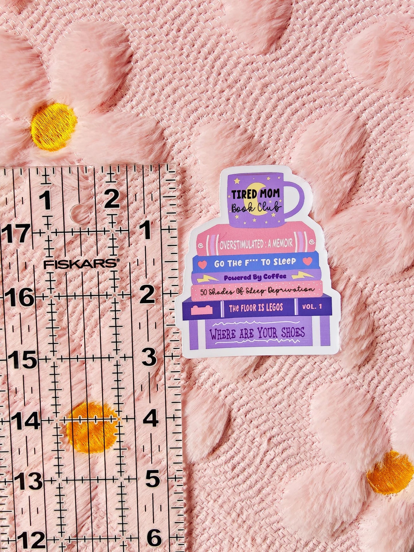 Tired Mom Book Club Pastel Sticker