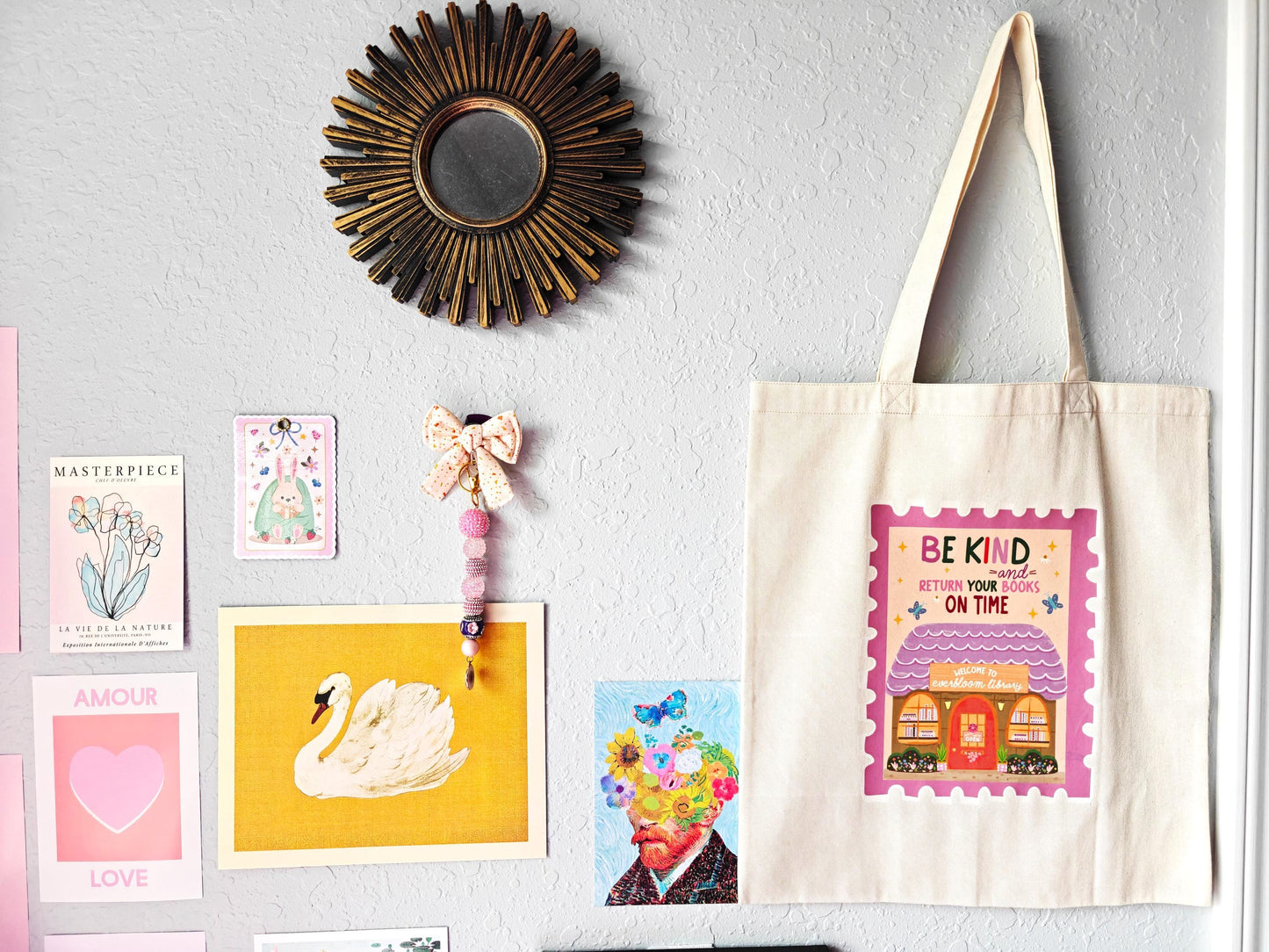 Canvas Tote Bag For Library Book Lovers