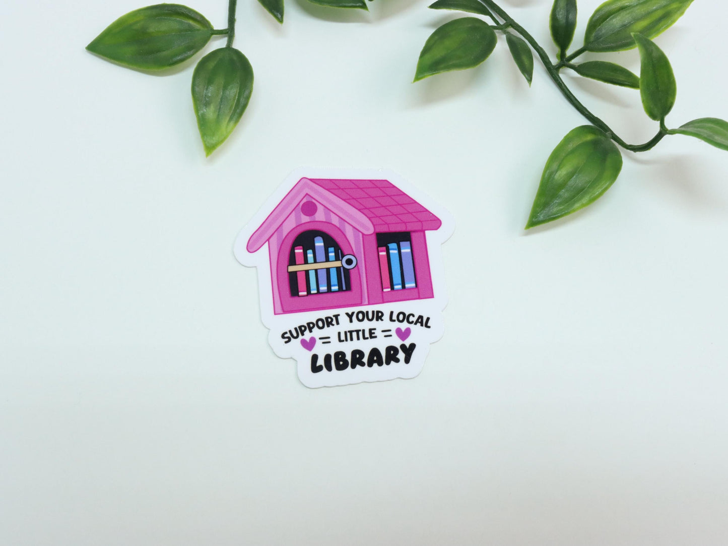 Bookish Local Little Library Vinyl Sticker : Book Lover Gift | Community Sticker