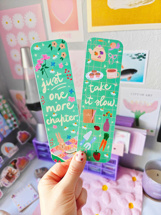 Spring Meadow Just One More Chapter Bookmark Set Or Individual