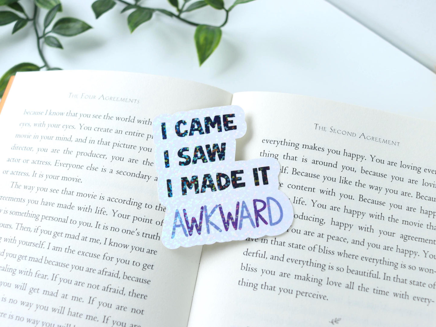Awkward Introvert Vinyl Sticker | Sarcastic Water Bottle Decal