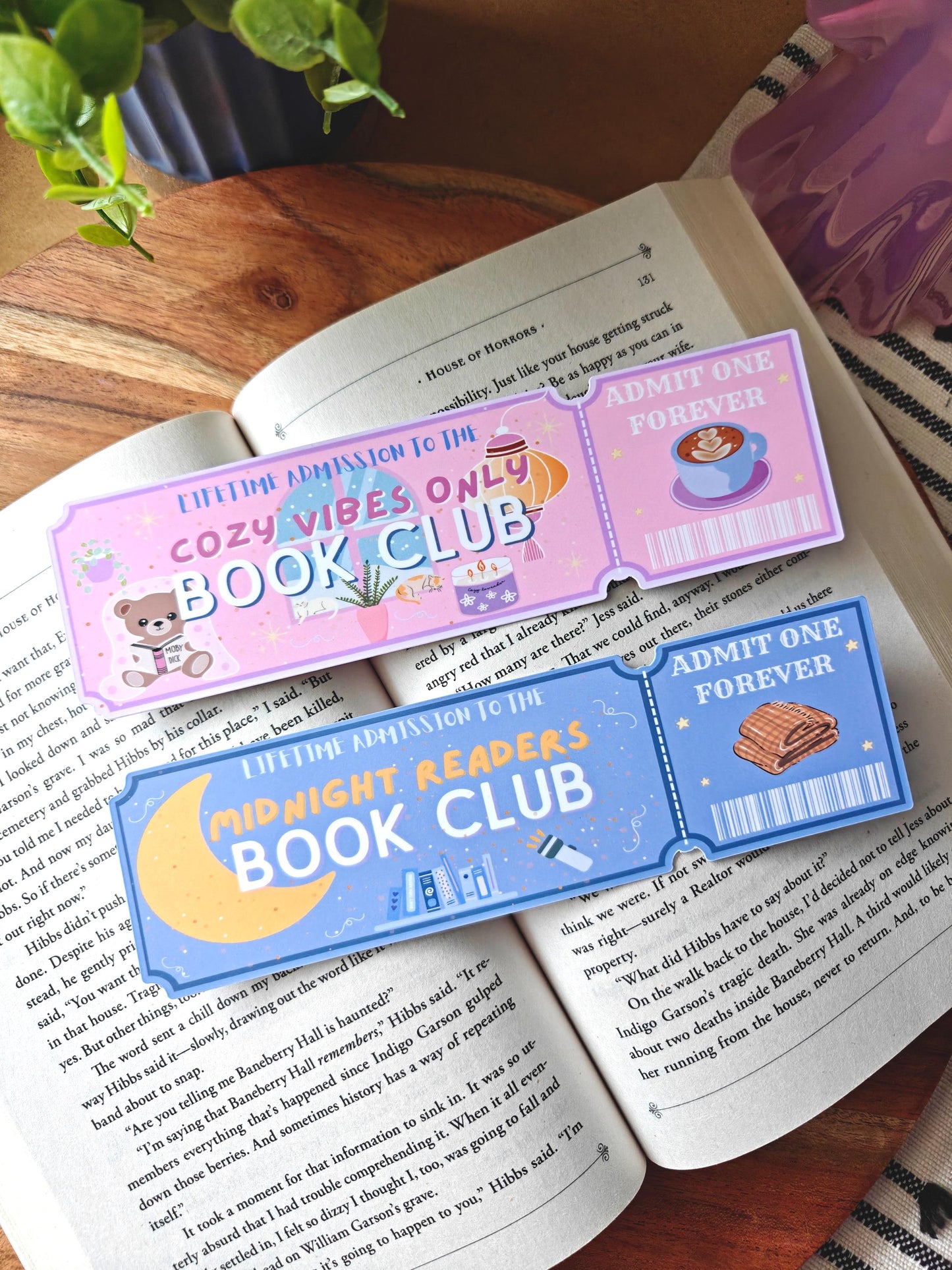 Admit One Ticket Bookmark | Readers Club Bookmarks