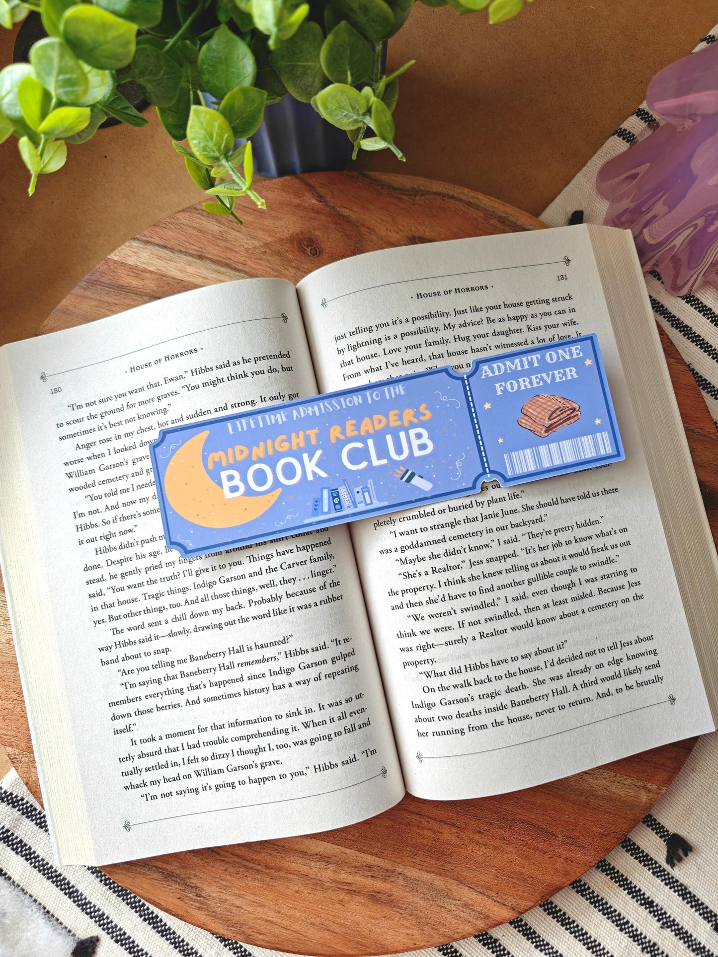 Admit One Ticket Bookmark | Readers Club Bookmarks