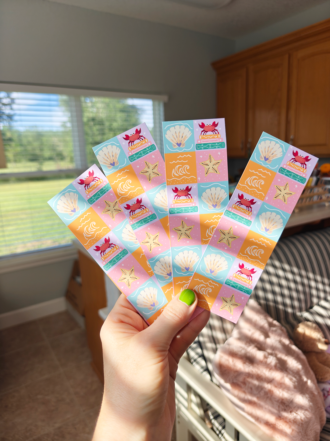 Coastal Beach Theme Bookmark 2" x 6"