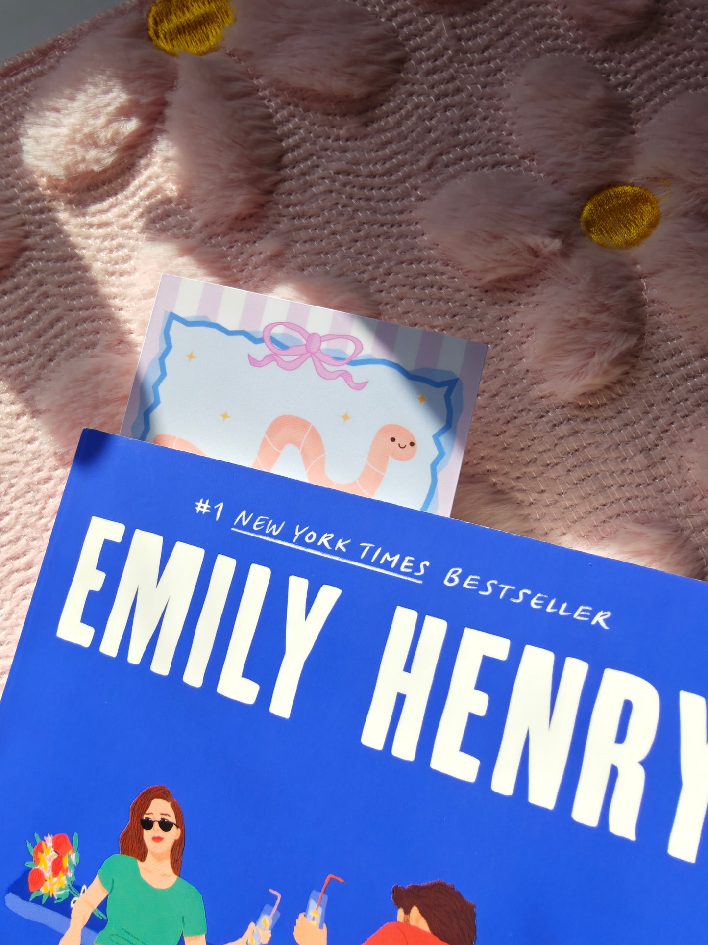 Bookworm Mini Bookmark & Sticker Combo