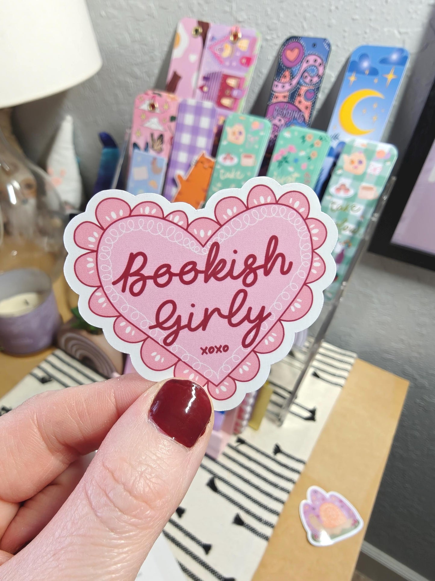 Bookish Girly Vinyl Sticker for Kindle, Laptops etc