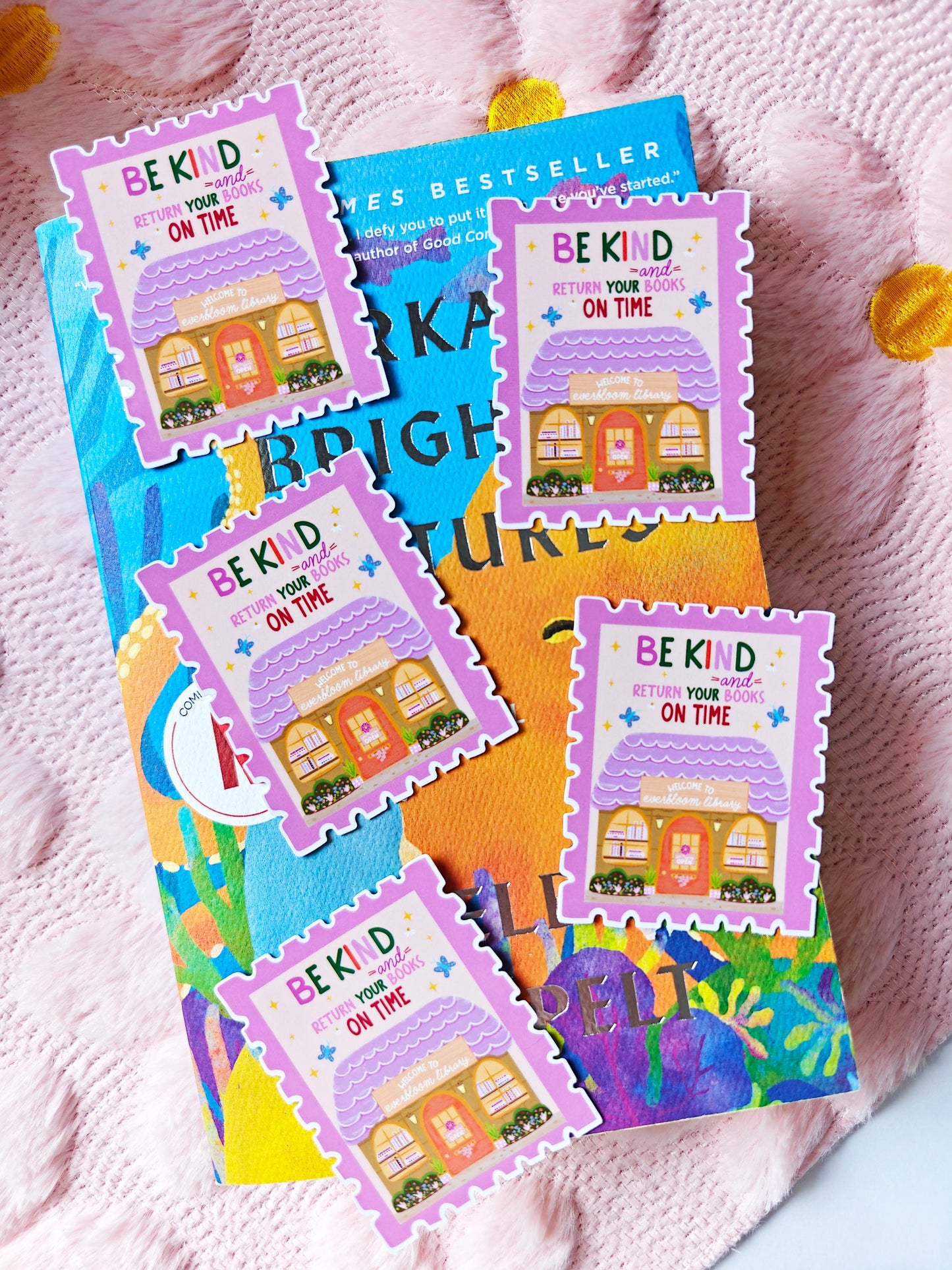 Be Kind And Return Your Books Vinyl Sticker | Bookish Library Lover Decal