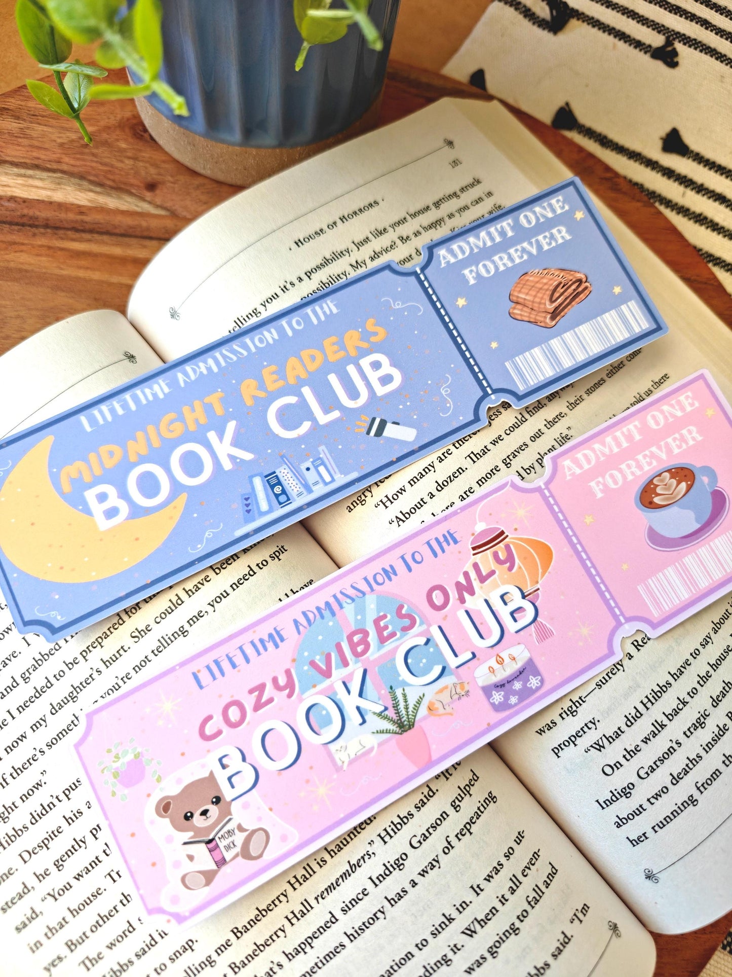 Admit One Ticket Bookmark | Readers Club Bookmarks