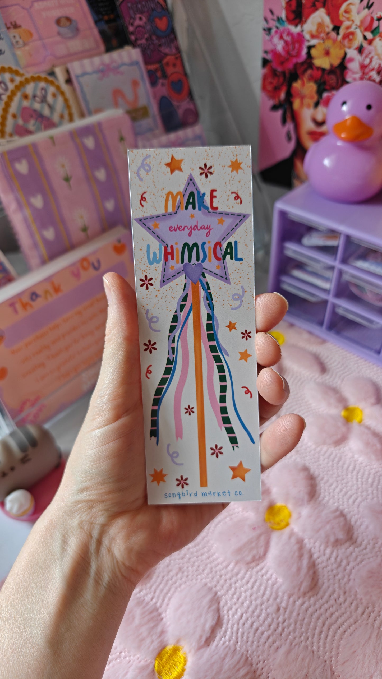 The Whimsy Wand & Cozy Bookshelf Bookmark Set